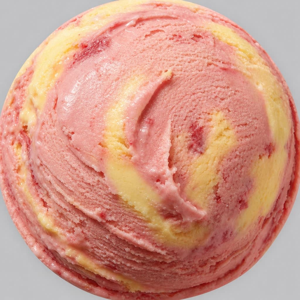 Lemon Strawberry gelato
