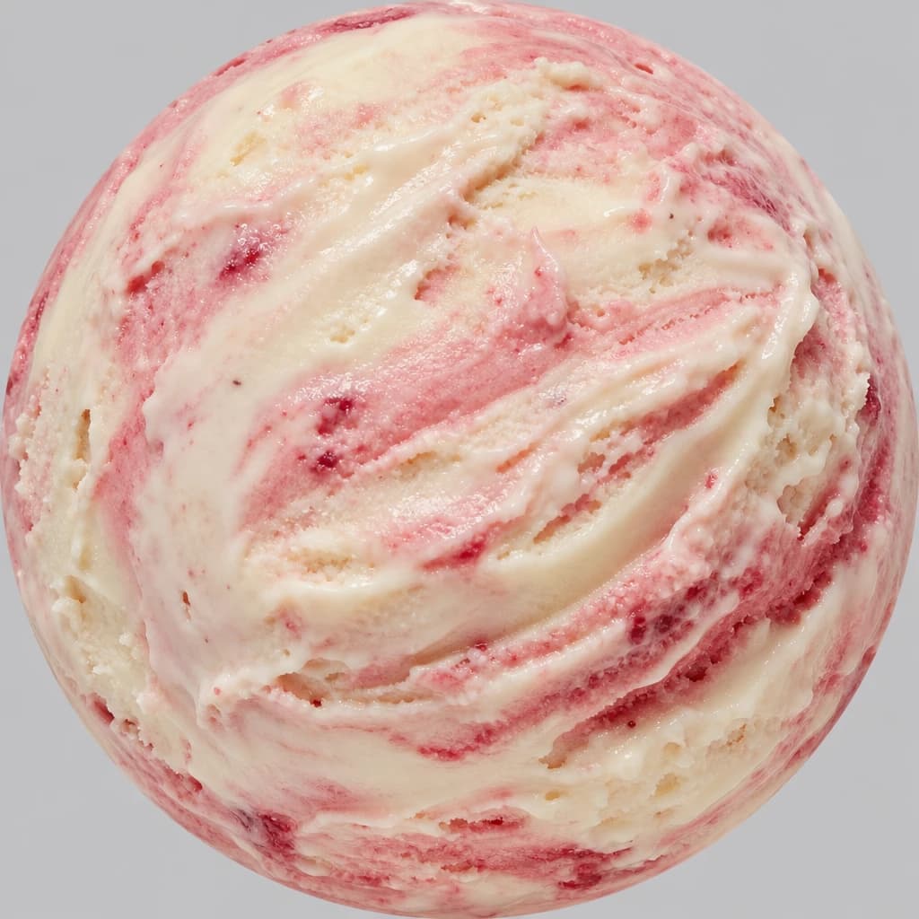 White Chocolate Strawberry gelato